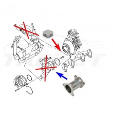 EGR ЗАМЕСТИТЕЛ ЗА VW AUDI SEAT SKODA 1.4 1.9 2.0TDI BLS BMM BMT BMP