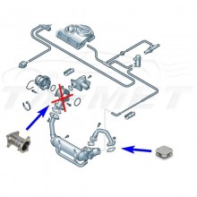 EGR ЗАМЕСТИТЕЛ ЗА VW AUDI SEAT SKODA 1.4 1.9 2.0TDI BLS BMM BMT BMP
