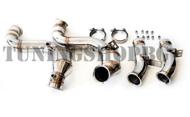 Downpipe за Mercedes Benz W213 E63 E63S AMG 4.0T M177 M178 2016- даунпайп